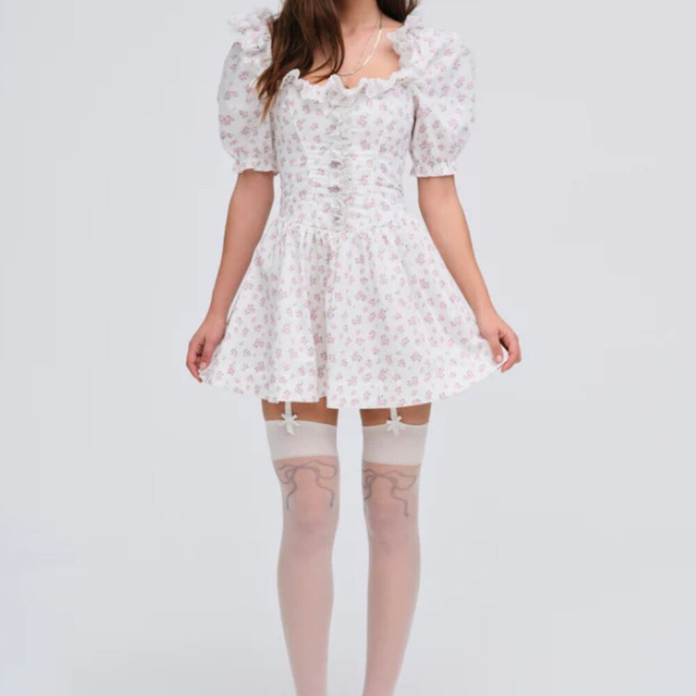 For Love & Lemons Noam Mini Dress NWT